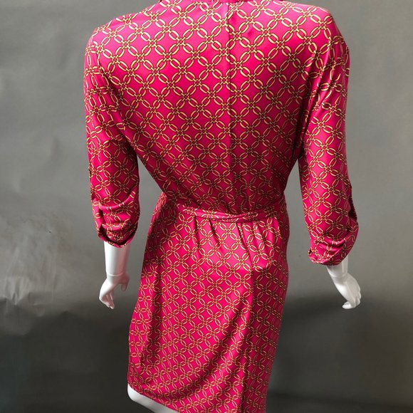 SALE! Laundry by Shelli Segal Fuschia Dress Sz Sm - Picture 6 of 7